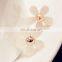 Authentic 100% 925 Sterling Silver Darling Daisies Stud Earrings For Women Luxury Fine Jewelry Fashion Gift