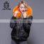2017 New Down For The Winter Mens Pilot Orange Fur Bomber coats
