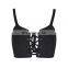 Sexy Ladies Cut-Out Lace up Bra Bralette Bustier Corset Vest Blouse Tank Crop Tops