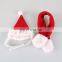 pet adjustable holiday accessory christmas santa hat + scarf for small dog cats