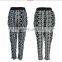 Hot Sale Old Lady Paisley Printed Casual Pants Pencil Trousers