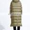 T-WJ021 Trendy Design Women Plain Hooded Full Length Jacket