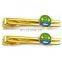 2014 Gold plated cheap tie clip with custom logo