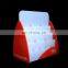 Black rotating PMMA document display stand plexiglass document display rack acrylic document holder