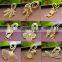 Leaf shape gold color plated leaf bookmark custom metal bookmarks gold metal leaf bookmark