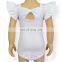Baby Girl Flutter Sleeve Backless Romper with Bow Jumpsuits Rompers Baby Leotards