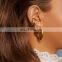 Fashion Women Earrings with Rhinestones boutique Exaggerated Matte Stud Earrings GIRL Female Creative Jewelry