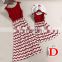 2019 New Summer Baby Girl Long Maxi Blue Red Chevron Mommy And Me Dresses (this link for MOM)