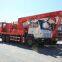 Front aligned bailing oil truck for oilfield