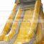 giant yellow commercial pvc outdoor inflatable waterslide for adult