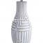 High quality cheap custom bedside lamp hotel home decor retro relief design white resin table lamps