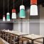 Popular Colorful Restaurant Retro Kitchen Hanging Lamp Led Pendant Chandelier lamp
