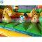 Customized Monkey Jungle Inflatable Bouncer House Castle Combo For Party