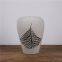 Southeast Asian Style Wholesale Jingdezhen Large White Leaf Ceramic Flower Vase For Shopping Mall