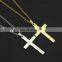 Simple Fashion Cross Chain Necklace For Women Men Luxury Ladies Gold Jewelry Pendant Necklaces Crucifix Christian Ornament Gifts