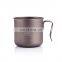 GiNT 440ML Outdoor Camping Portable Light Weighted 100% Titanium Cup Coffee Mug with Good Quality