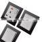 New design European style golden red black frame glass panel socket plug electrical wall socket switch panel
