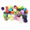 Customized Ball Colored String Toggle Two Hole Cord Plastic Stopper