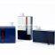 China Luxury Modern Tabletop Craft Blue And Yellow Square Decorative Ceramic Vase for Home Decor
