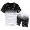 1 Set Plus Size Sports Sets Fashion Men's Short Sleeve Summer Suit Tee Tops and Pants for men/