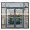 Commercial System Hinged Door Aluminium Double Glass Entrance Swing KFC Door