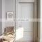 Simple white paint interior MDF bedroom door