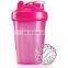 Latest Gym Protein Shaker Bottle 400ml with Metal Ball for Sports