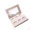 Hot selling 6  round pans empty eyeshadow blush palette for cosmetic packaging