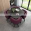 Factory Modern Luxury Hot Sale Saving Place Coffee Table Sets Leisure Round Dining Tables And 4 Chairs Set