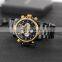 SKONE 7468EG Luxury Man Watches Japan Quartz Stainless Steel Chronograph Mens 24 Hours Custom Watch