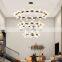 Nordic Modern Creative Glass Ball Chandelier Golden Pendant Light LED Hotel Pendant Light