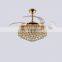 42 inch retractable remote control bladeless ceiling fan with led light led ceiling fan lighting