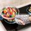 Oven Mitts and Potholders BBQ Gloves-Oven Mitts and Pot Holders with Recycled Cotton Infill Silicone Non-Slip Cooking Gloves