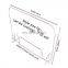 Factory Wholesale Clear Acrylic Plexi glass Sheet 60X60cm Square Panel Perspex Thickness 3Mm With Protective Paper