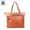 Eye Catching Pattern Fashion Style Cotton Lining Material Women Genuine Leather Handbag for Bulk Buyers