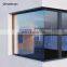 Aluminium Glass Corner Window Design / L Shaped Window / Corner Butt Joint Ballistic Bullet-proof Glass Window