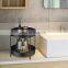 2-Tier Bathroom Countertop Organizer Decorative Tray Vanity Tray Cosmetic & Makeup Storage Standing Shelf