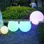 Lighted garden ornament lawn led solar stick light plastic ball shape yard light solar wholesale