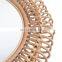 Hot Product Round Coiled Rattan Wall Mirror Decoration For Sale