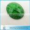 flashing green oval pattern resin rhinestone for clothes