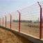 Peach Type Fence Post for V fold curved Wire Fence Panel/peach shaped post used with welded wire mesh fencing