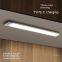 Modern 12V Aluminum LED Under-Cabinet Light for Home Kitchen & Closet Proximity Sensor Switch down Shade Direction