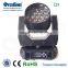 C19 moving head zoom light 360W RGBW 4IN1 Leds adjusted beam angle:8-60 degree DMX 512 Stand alone/Master/Slave/Auto