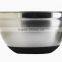 Stainless steel mixing bowl salad bowl with measuring level with silicone base