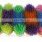 plastic back horse dandy brush with glitter bristle for grooming