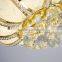 4 Lights Flower Lampshade Ceiling Fan Chinese Manufacturer