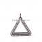 High Grade Alloy Living Floating Glass Magnetic Triangle Locket Pendant Wholesale China