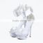 China Wholesale Wedding Shoes Bridal Footwear Catwalk High Heel Sandals High Platform Guangzhou Shoes 2016