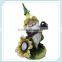 garden decorative polyresin gnome bird feeders