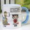 DIY 2015 Sublimation mug,great A white mug and edge color mug for heat transfer ,inside color mug,beside color mug,ceramic mug